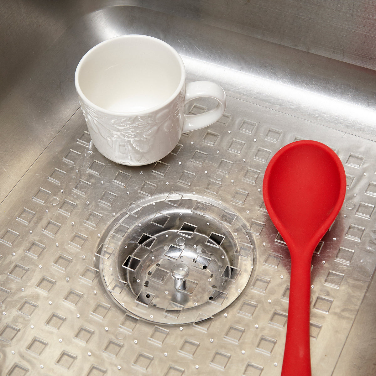 Home Basics Small PVC Sink Mat - Clear