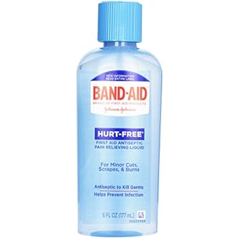 BAND AID HURT-FREE ANTISEPTIC WASH 6OZ