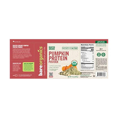 BARE ORGANICS PROTEIN PWDR,OG2,PUMPKIN