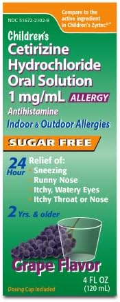 CETIRIZINE 1MG/ML SOLUTION 4OZ TARO
