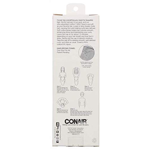 CONAIR Cotton Twist & Wrap Hair Towel