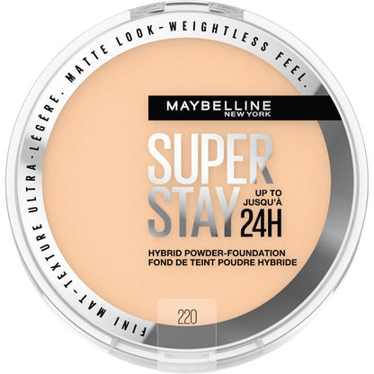 MAYBELLINE New York Super Stay Up To 24Hr Hybrid Powder-Foundation, 370, 0.21 oz