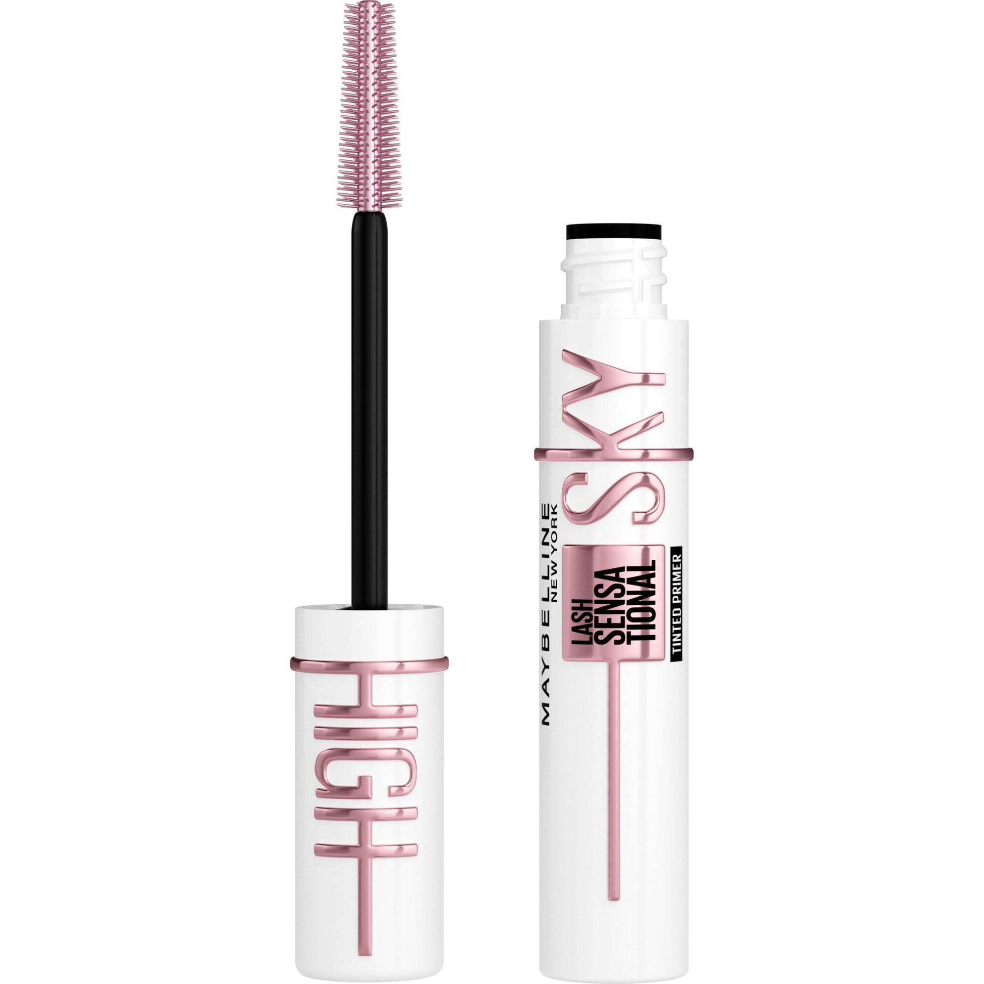 MAYBELLINE New York Lash Sensational Sky High Tinted Primer Mascara Makeup, 810 Soft Black, 0.26 oz