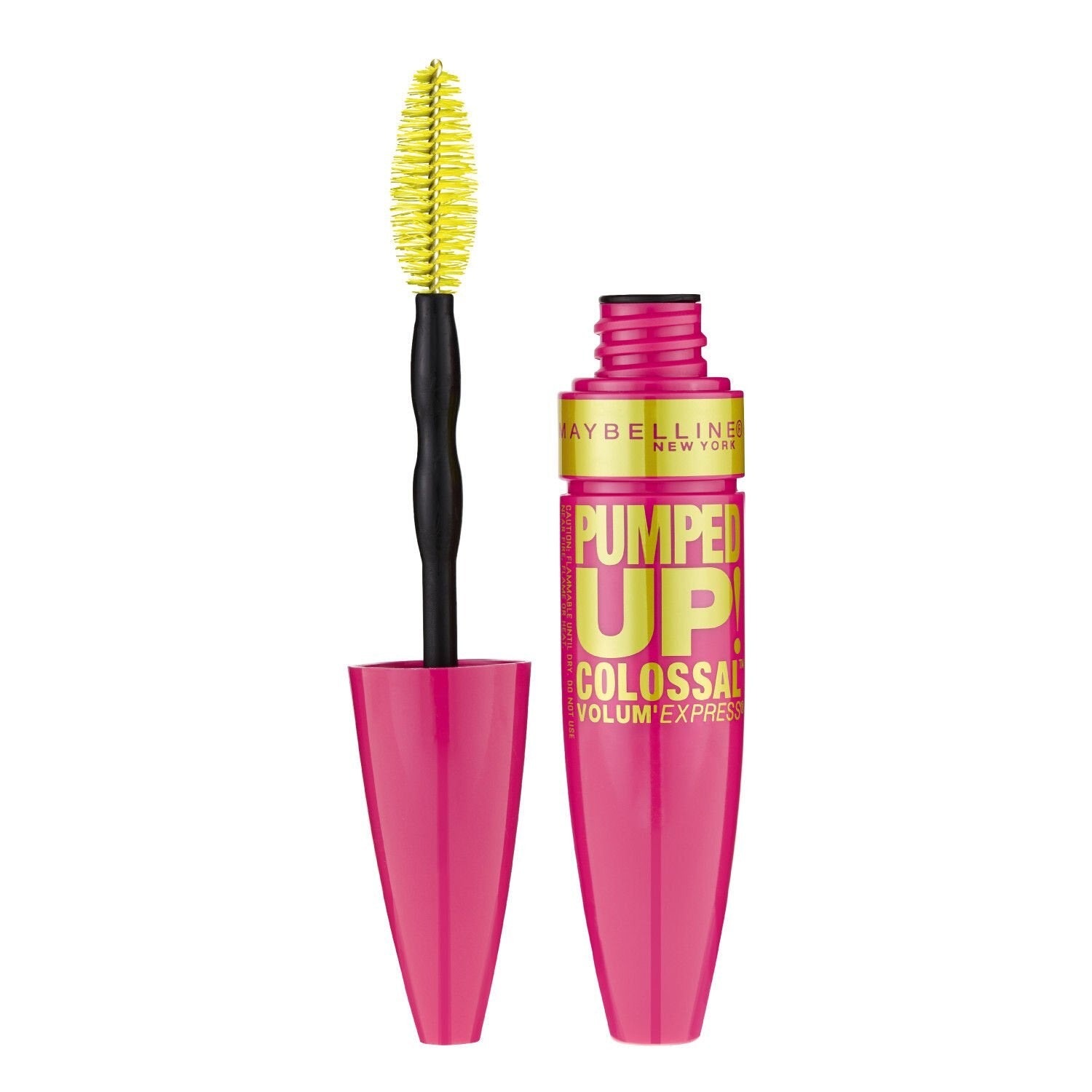 MAYBELLINE New York Pumped Up! Colossal Washable Mascara Makeup, 214 Glam Black, 0.33 oz