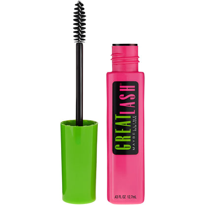 MAYBELLINE New York Great Lash Washable Volumizing Natural-Looking Mascara, 101 Very Black, 0.43 oz