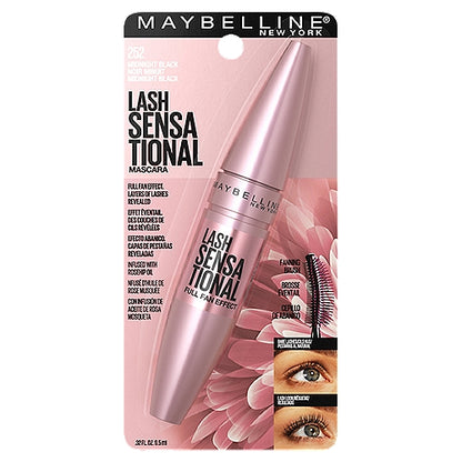 MAYBELLINE New York Lash Sensational Washable Mascara, 252 Brownish Black, 0.32 oz
