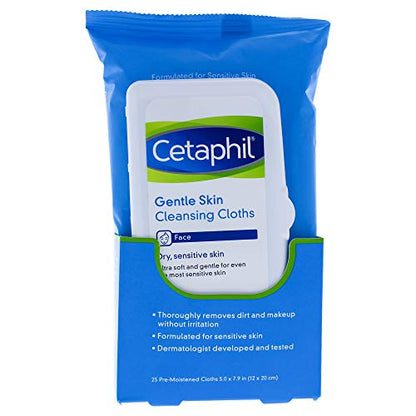 CETAPHIL GENTLE CLEANSING CLOTHS 25CT