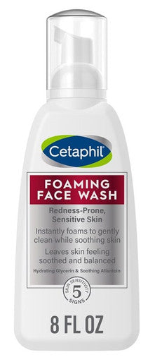 Cetaphil Foaming Face Wash 8oz Redness-Prone Sensitive Skin