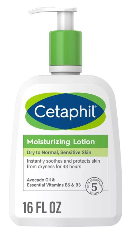 Cetaphil Moisturizing Lotion 16oz Pump Normal To Dry Skin