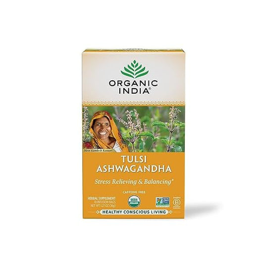 100% Organic Tulsi Immune Breathe Tea; Cooling Cardamom