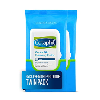 CETAPHIL GENTLE CLEANSING CLOTHS 25CT