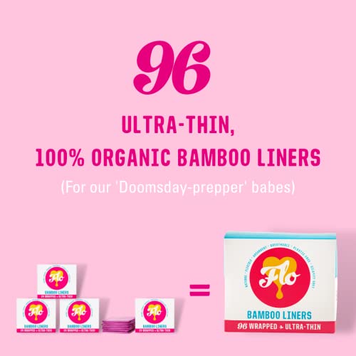 FLO LINERS,BAMBOO,WRPPED,24PK