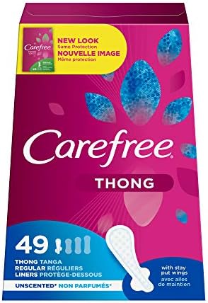 Carefree Thong Regular 49 Count Unscented Liner