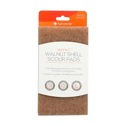 FULL CIRCLE SCOUR PADS,NEAT NUT,WALNT