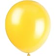 Unique Sunburst Yellow 9" Latex Balloons, 20 count