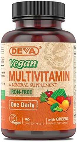 DEVA VEGAN VITAMINS MULTIVIT W/IRON,VEGAN