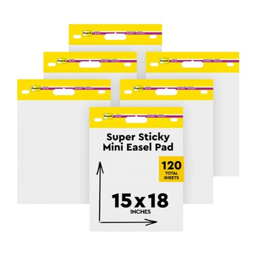 Post-it Super Sticky Mini Easel Pad - 15 x 18 Inches, 20 sheets