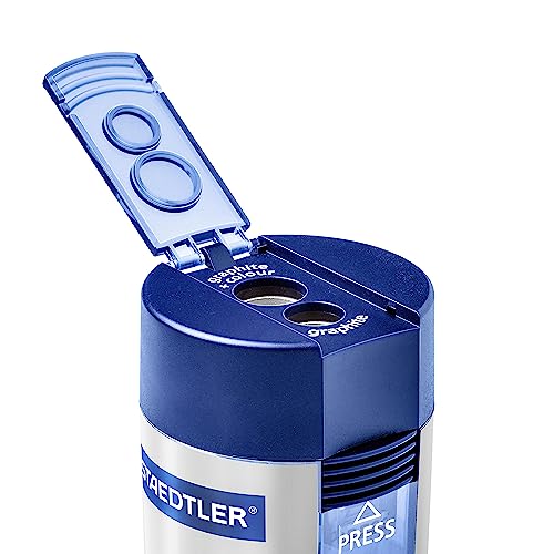 Staedtler Metal Sharpener, Double Hole for Pencils and Colored Pencils
