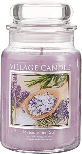 Village Candle Medium Glass Apothecary Jar Candle - Spring Lilac