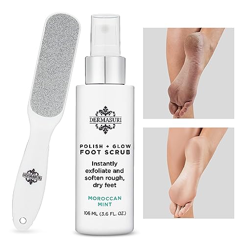 DERMASURI FOOT SCRUB & FILE SET