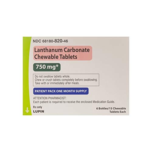 LANTHANUM CARBONATE CW 750MG 6X15