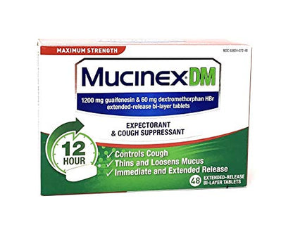 MUCINEX DM MAX STRENGTH TABLET 42CT