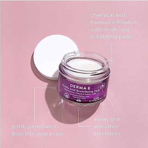 DERMA E RESRFS PAD,FERULIC ACID