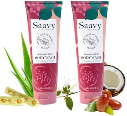 SAAVY NATURALS BDY WSH,BULGARIAN ROSE