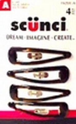 Scünci Effortless Beauty 5.5cm Medium Epoxy Clippies, 4 CT