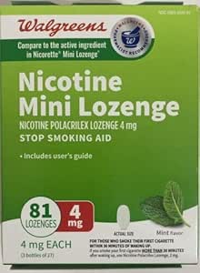 GNP NICOTINE LOZENGE 4MG MINT 81CT