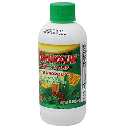 Broncolin Honey Syrup Cough Suppressant with Natural Plant Extracts