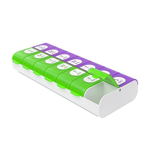 Ezy Dose Easy Fill (7-Day) Pill, Medicine, Vitamin Organizer Box  Weekly, Daily Planner