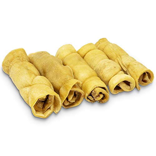 Wild Eats Water Buffalo Retriever Style Cheek Roll 3" Dog Chews - 5 Pack
