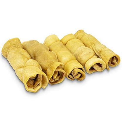 Wild Eats Water Buffalo Retriever Style Cheek Roll 3" Dog Chews - 5 Pack