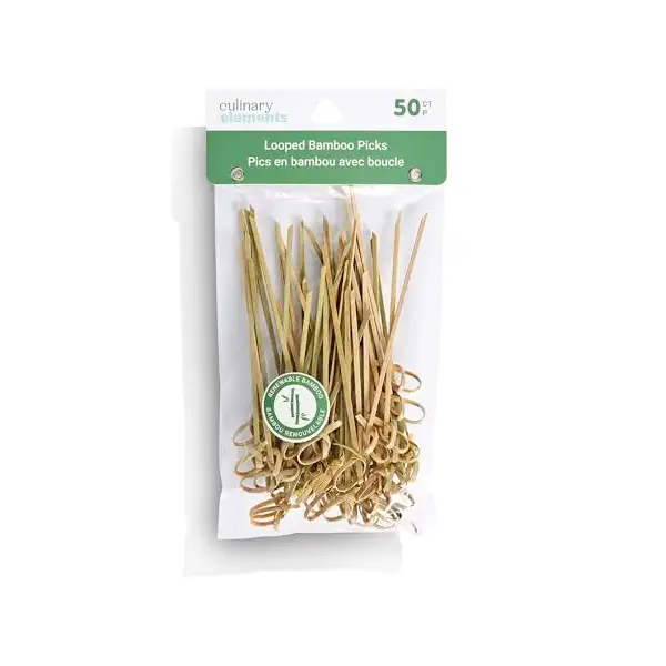 SENSATIONS 4" Natural Bamboo Picks, 50 count