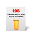 TRISTATE AMBER PLST VIAL PROLN 40X90DR