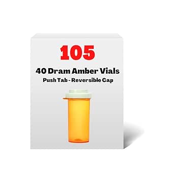 TRISTATE AMBER PLST VIAL PROLN 40X90DR
