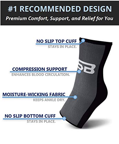 ACE COMPRESSION ANKLE SPT SB S/M