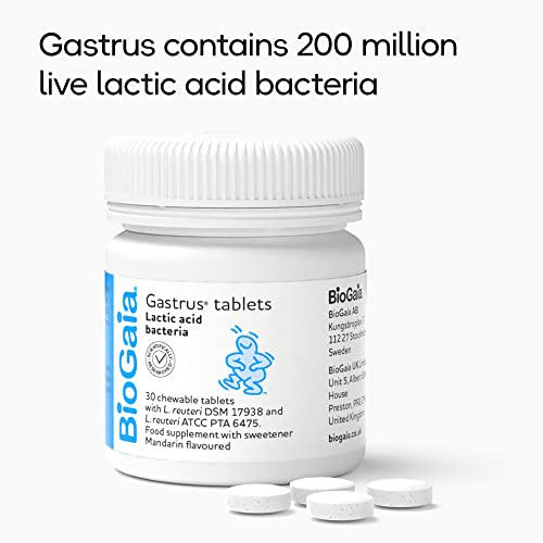 BIOGAIA GASTRUS PROBIOTIC SUPP CHEW 30CT