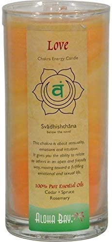 ALOHA BAY CHAKRA JAR CNDL,RAINBOW