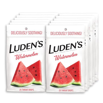 LUDENS BAG WATERMELON DROPS 25CT
