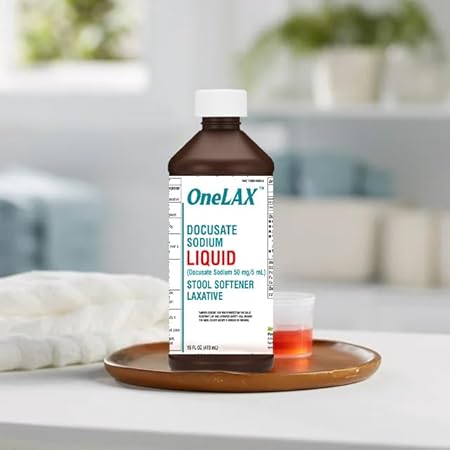 ONELAX DOCUSATE SOD 50MG-5ML LIQ 473 ML