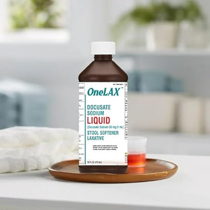 ONELAX DOCUSATE SOD 50MG-5ML LIQ 473 ML
