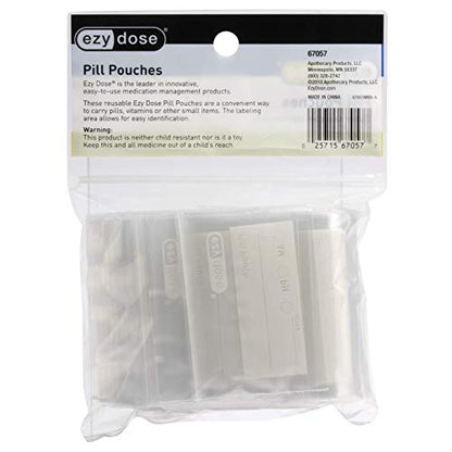 Ezy Dose Pill Packs  Pill and Vitamin Organizer Pouches  50 Count  Disposable