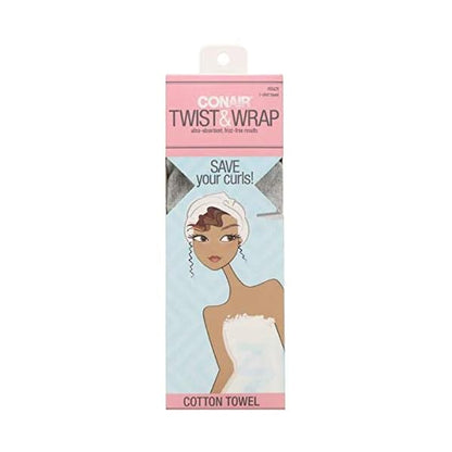 CONAIR Cotton Twist & Wrap Hair Towel