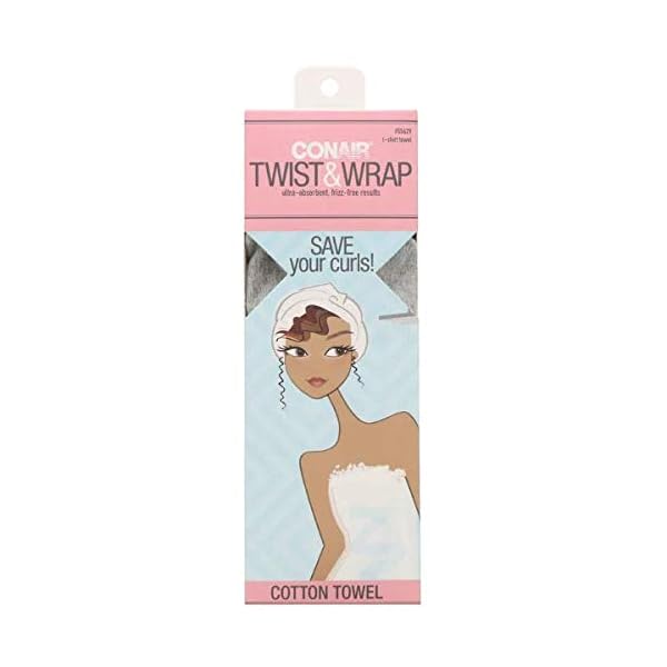 CONAIR Twist & Dry Ultra Absorbent Microfiber Towel Scrunchies, 3 count