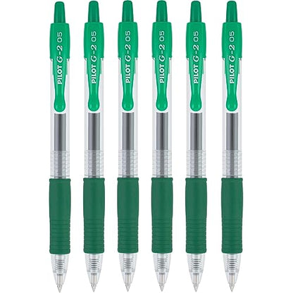 Pilot G2 Premium Refillable & Retractable Gel Pens, Extra Fine Point (0.5mm), Black, 2 Count