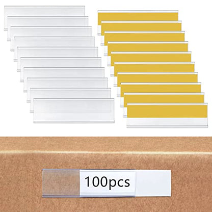 LABEL HOLDER 12" CLEAR DS