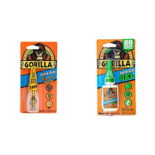 Gorilla Super Glue with Brush & Nozzle .35oz