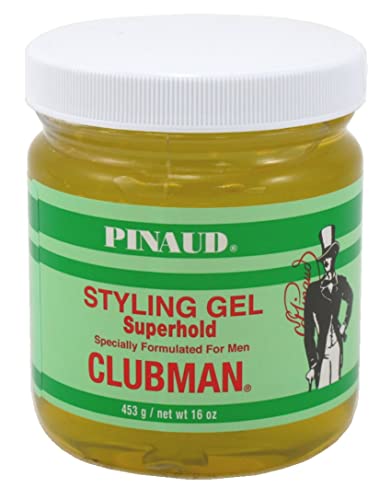 Clubman Style Gel Mens Hard To Hold 16oz Jar